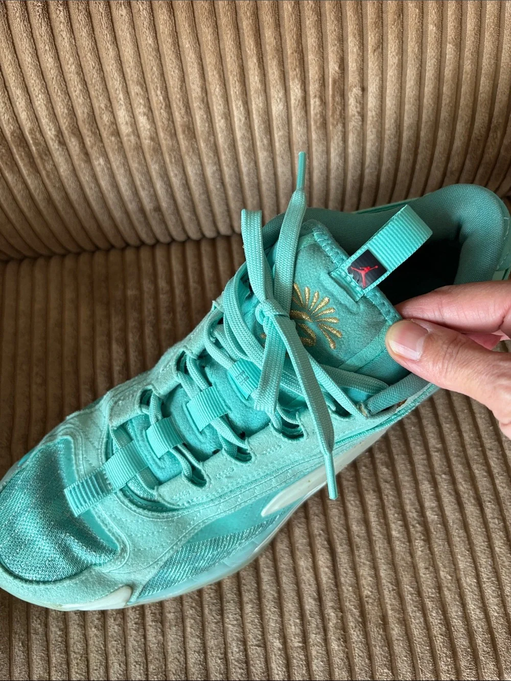 Jordan Teal Low-Top Sneaker